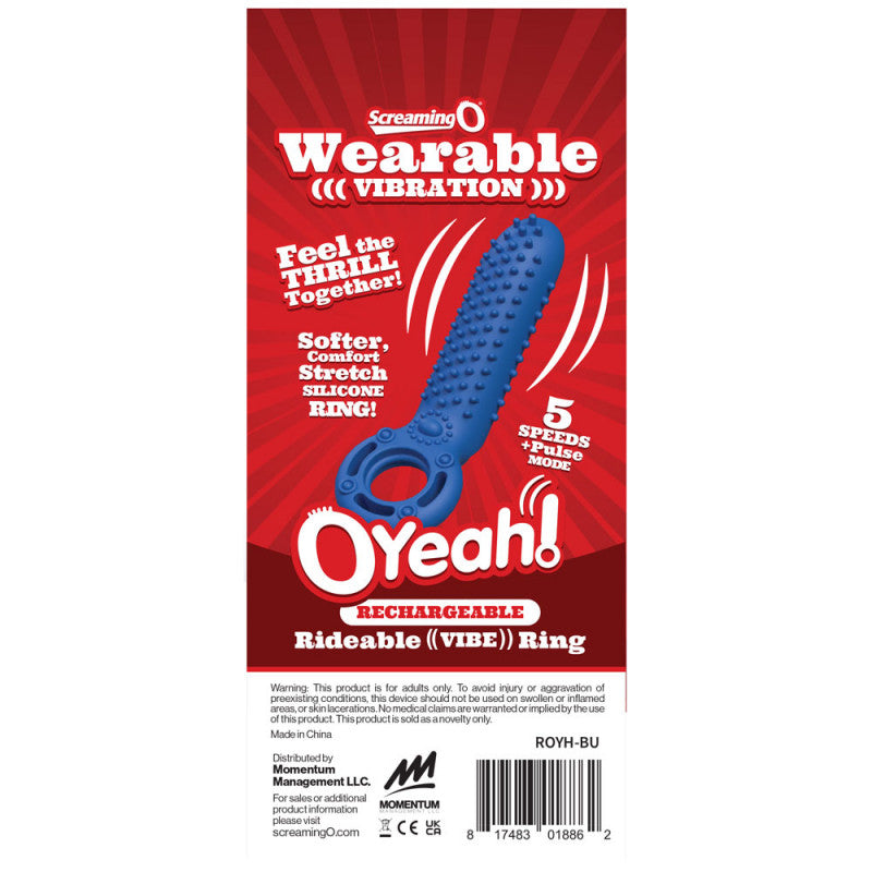 Rechargeable O Yeah Silicone - Blue