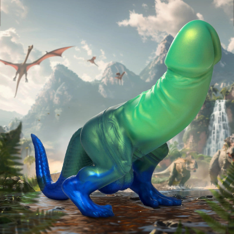 Jurassic  Dinosaur Silicone  - Green/blue