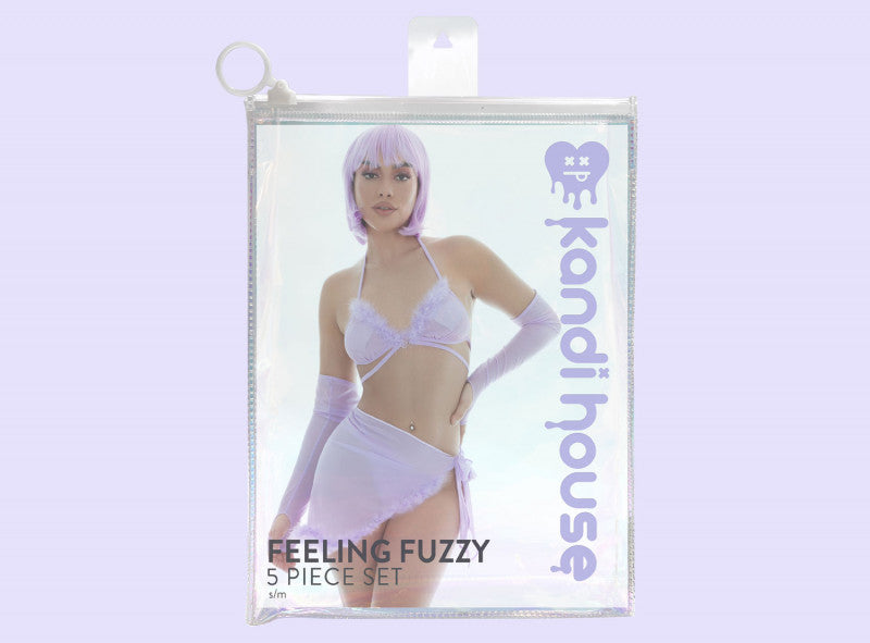 Feeling Fuzzy 5pc Set - Medium/large -  Lilac