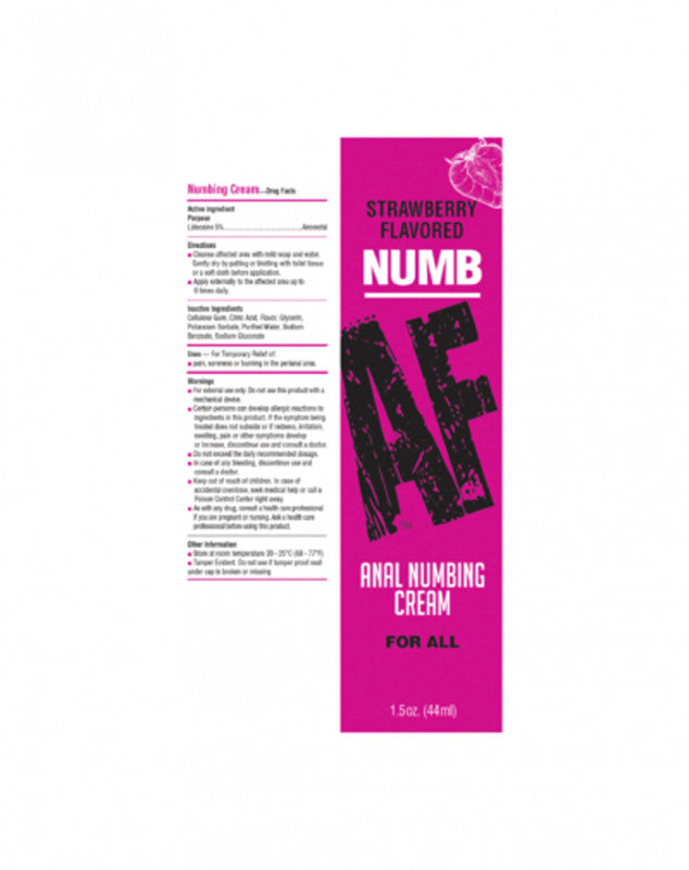 Numb Af Anal Desensitizer Strawberry 1.5oz