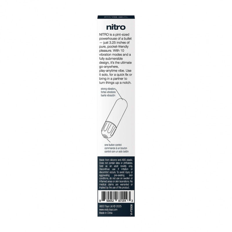 Nitro Rechargeable Bullet - Black