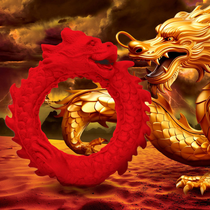 Rise of the Dragon Silicone  Ring - Red