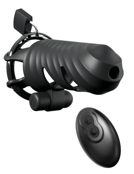 Fantasy C-Ringz Remote-Controlled Vibrating  Blocker - Black