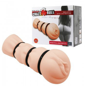 Pocket  3d Vagina - White