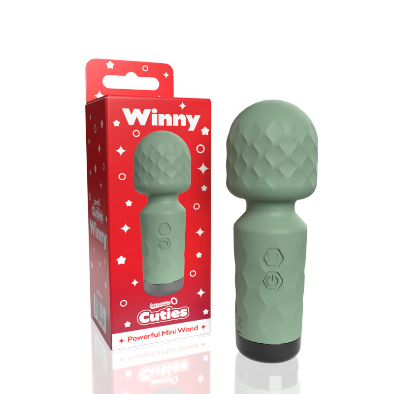 Screaming O Cuties Winny Vibrating Mini Wand  - Sage Green