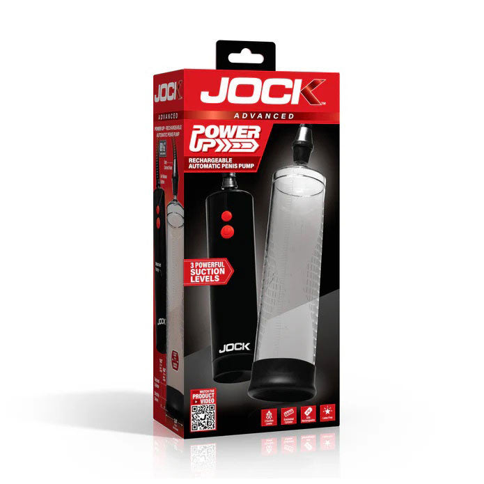 Power Up Rechargeable Automatic Penis Pump - Clear