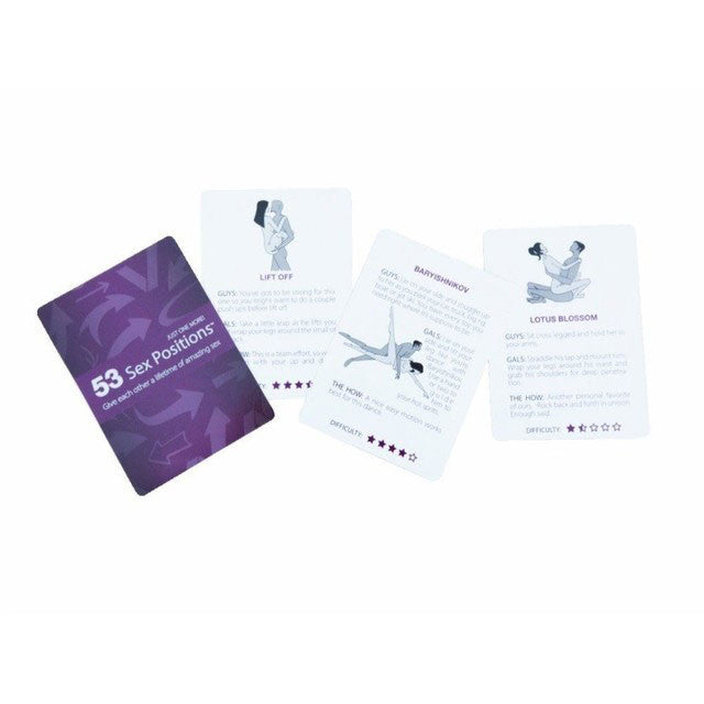 53 Sex Positions Card Game