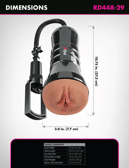 Pdx Extreme Wet  Super Sucker XXL Stroker - Brown