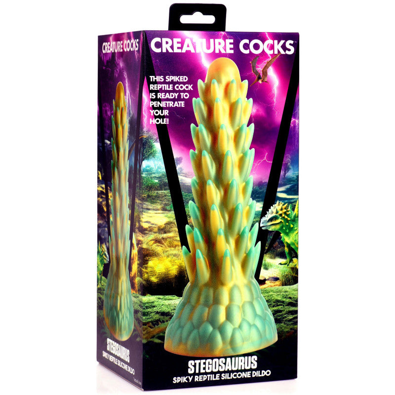 Stegosaurus Spiky Reptile Silicone  - Green