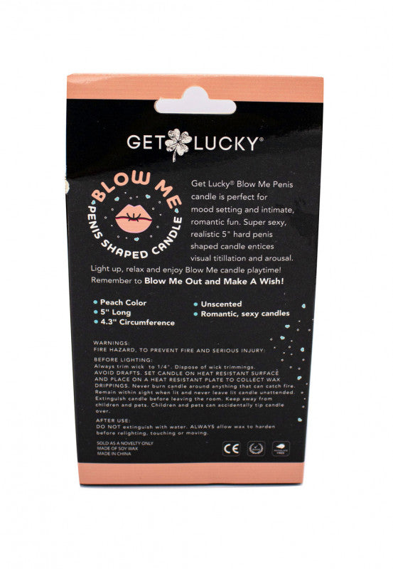 Blow Me Penis Candle - Peach