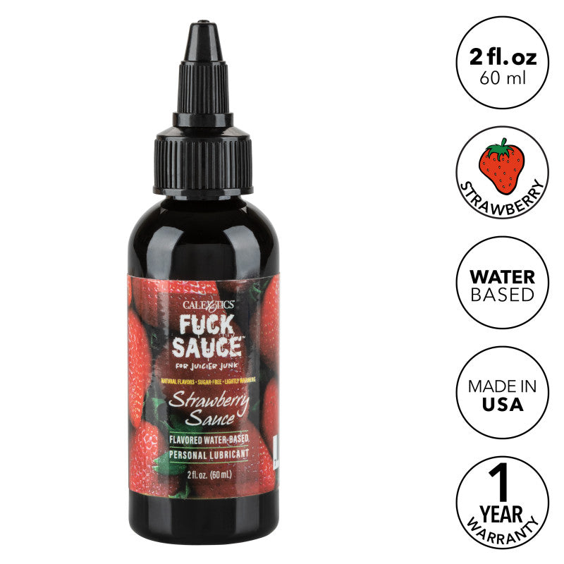 Sauce Flavored Water-Based Personal  Lubricant - Strawberry - 2 Fl. Oz.