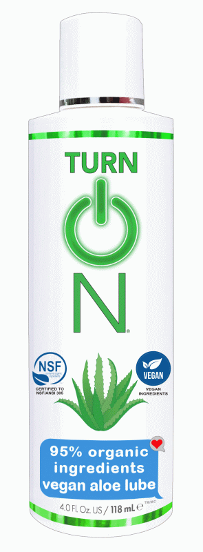 Turn on 95% Organic Ingredients Vegan Aloe Lube - 4 Fl. Oz.