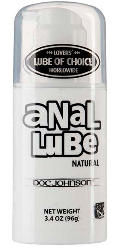 Anal Lube Natural - 3.4 Oz. Airless Pump - Bulk