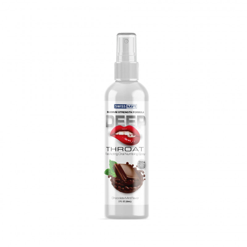 Swiss Navy Deep Throat Spray - Chocolate Mint - 2  Oz