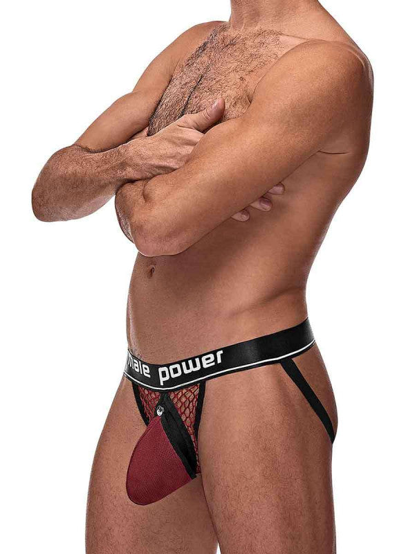 Pit Net  Ring Jock - L/ XL - Burgundy
