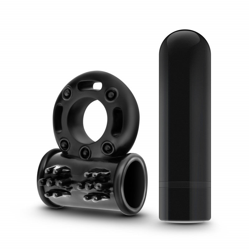 Performance Plus - Thunder - Wireless Remote  Rechargeable Vibrating Cock Ring - Black
