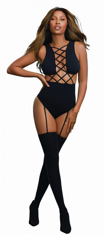 Teddy Bodystocking - One Size - Black