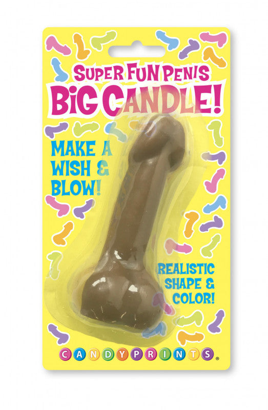 Super Fun Big  Candle - Brown