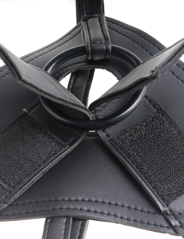 King  Strap on Harness With 6 Inch  - Tan