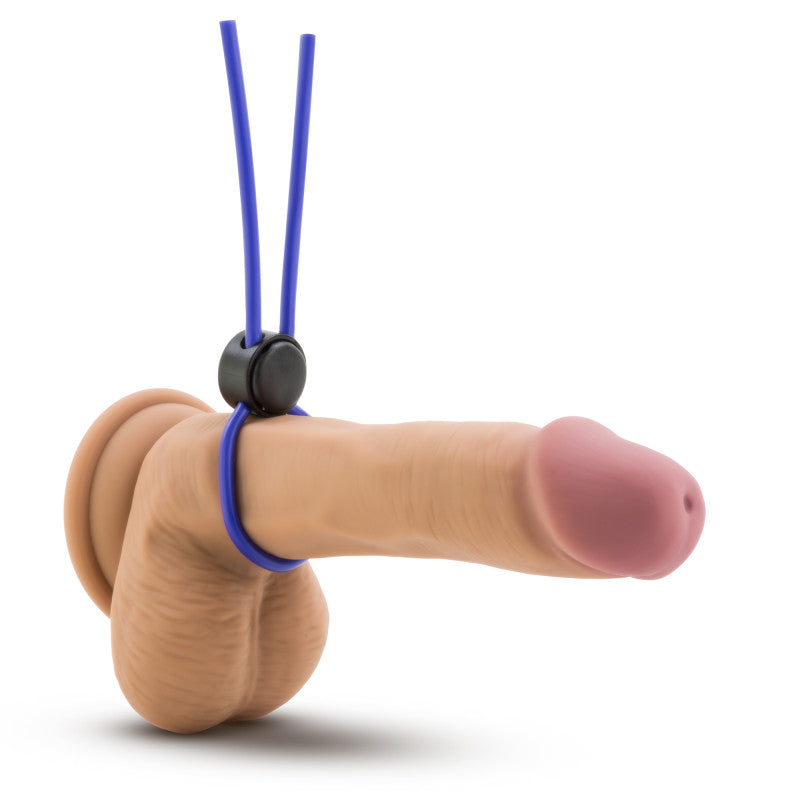 Stay  - Silicone Loop  Ring - Blue