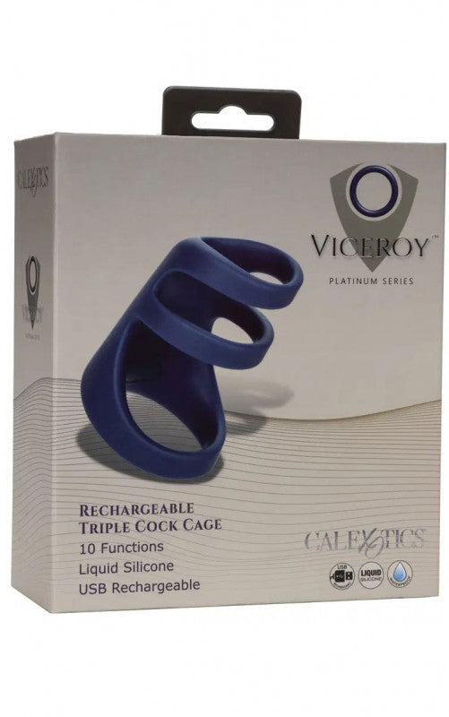 Viceroy Rechargeable Triple  Cage - Blue