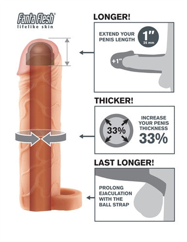 Fantasy X-Tensions Perfect 1-Inch Extension With Ball Strap