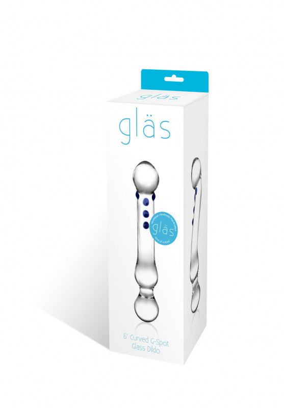 Curved G-Spot 6&quot; Glass Dildo