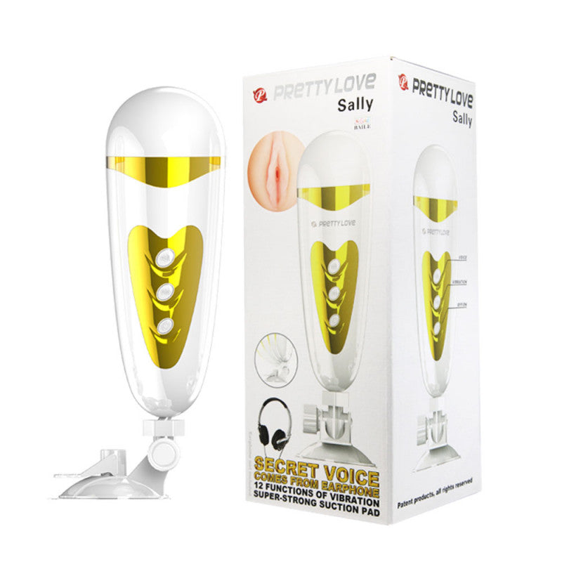 Pretty Love Sally - Vagina - White/ Gold