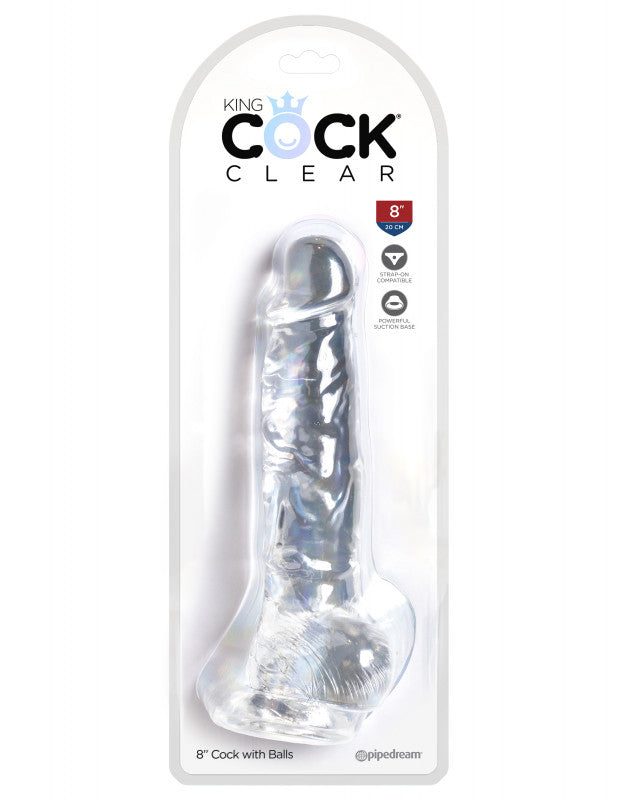 King  Clear 8"  With Balls