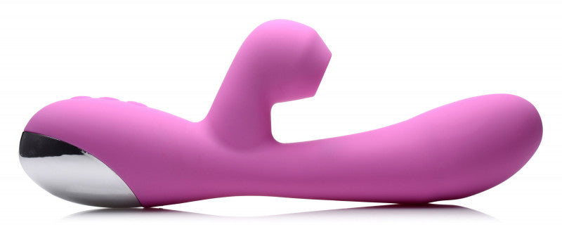 Shegasm 5 Star 7x Suction Come- Hither Silicone  Rabbit - Pink