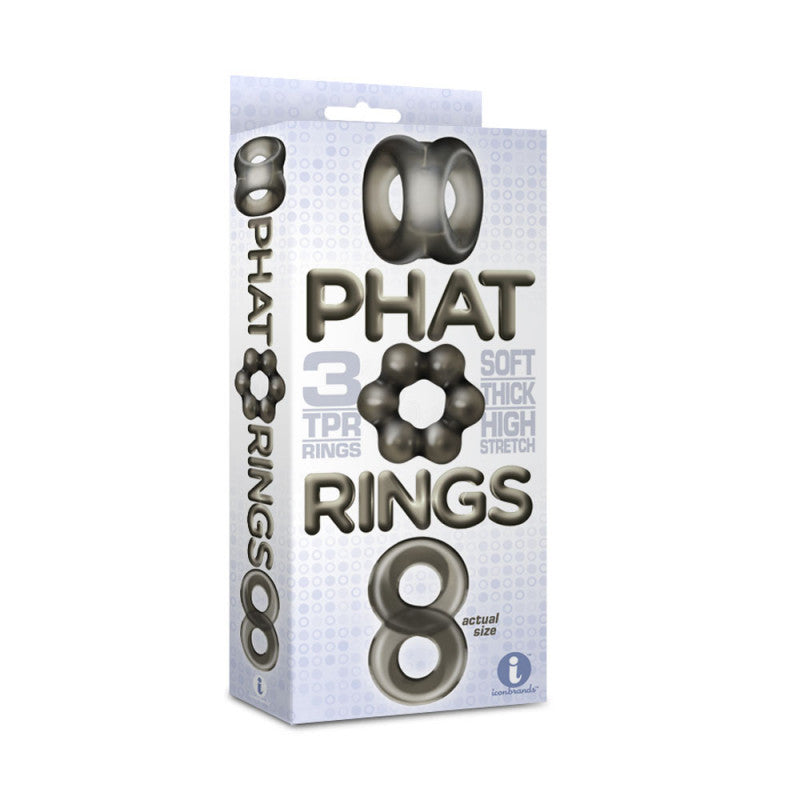 The 9's Phat Cock Rings - Smoke