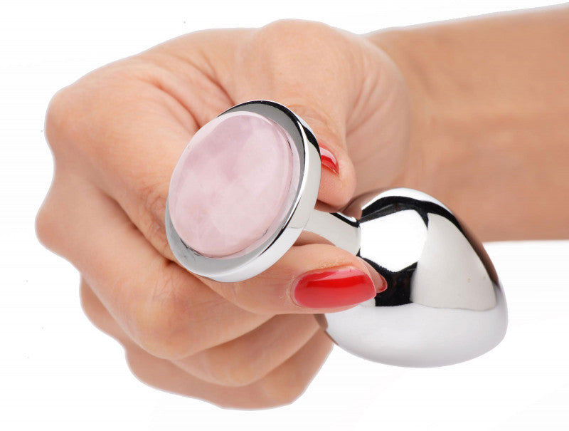 Rose Quartz Anal Plug - Medium