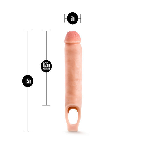Performance Plus - 11.5 Inch Silicone  Sheath   Extender - Vanilla