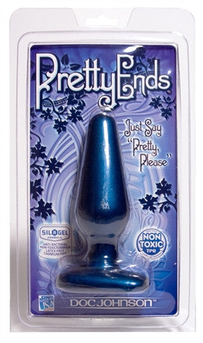 Pretty Ends Iridescent Butt Plugs Medium - Midnight Blue
