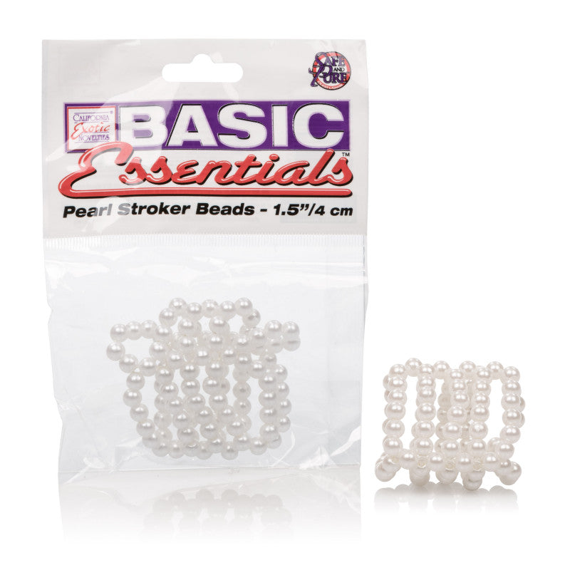Basic Essentials Pearl Stroker Beads - Small