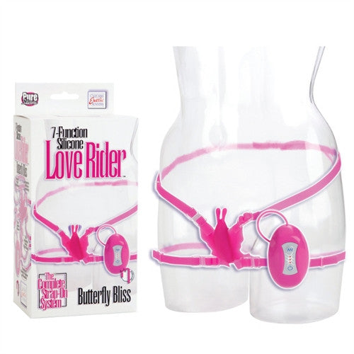 7-Function Silicone Love Rider Butterfly Kiss - Pink