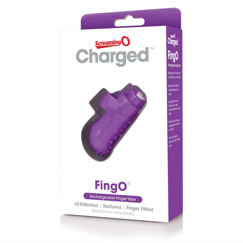 Charged Fingo Rechargeable Finger Vibe - Purple