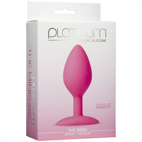 Platinum Premium Silicone - the Mini&#39;s - Spade Medium - Pink