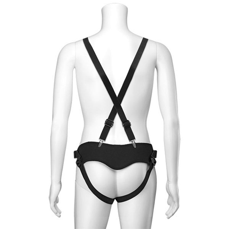 Vac-U-Lock - Chest & Suspender Harness With Plug  - Black