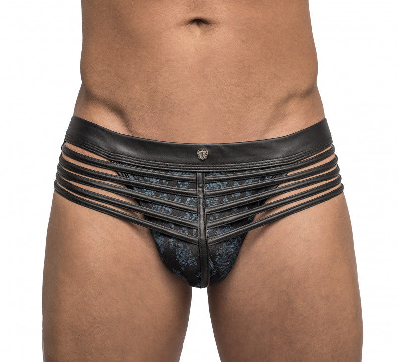 Strapped & Bound - Jock - Small/ Medium - Blue/  Black