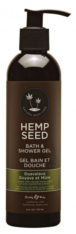 Hemp Seed Bath &amp; Shower Gel - Guavalava 8 Fl. Oz.