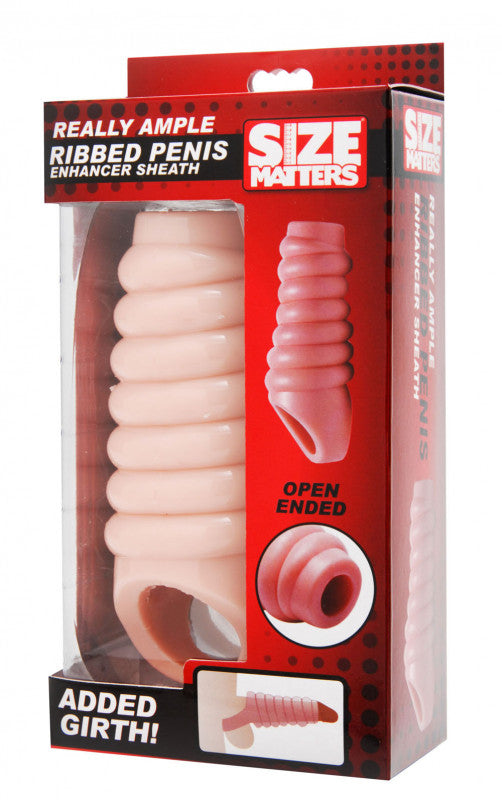 Really Ample Ribbed Penis  Sheath