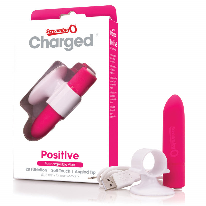 Charged Positive Rechargeable Vibe - Strawberry