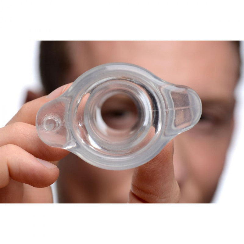 Peephole Clear Hollow Anal Plug - Small - SomethingSexyPlanet Peephole Clear Hollow Anal Plug - Small - SomethingSexyPlanet