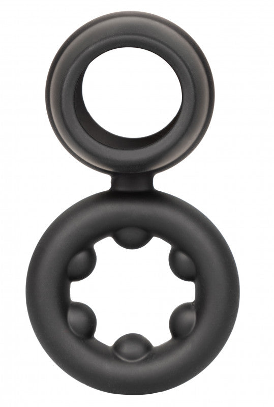 Alpha Liquid Silicone Dual Support Magnum Ring - Black