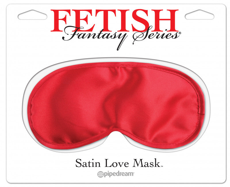 Satin Love Mask- Red