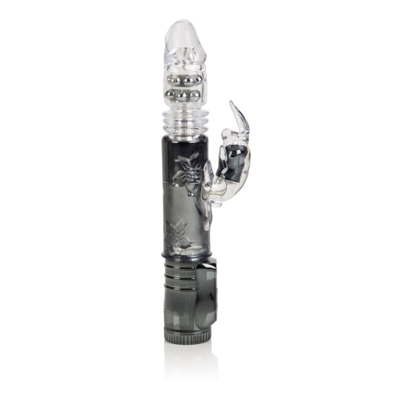Thrusting Orgasm Thrusting Bunny Vibe - Black