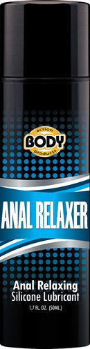 Body Action Anal Relaxer Silicone Lubricant - 1.7 Oz.