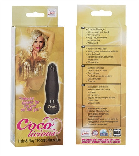 Coco Licious - Hide and Play Pocket Massager - Black