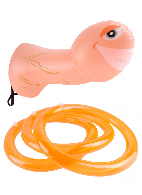 Mr. Party Pecker Inflatable Strap on Ring Toss Game